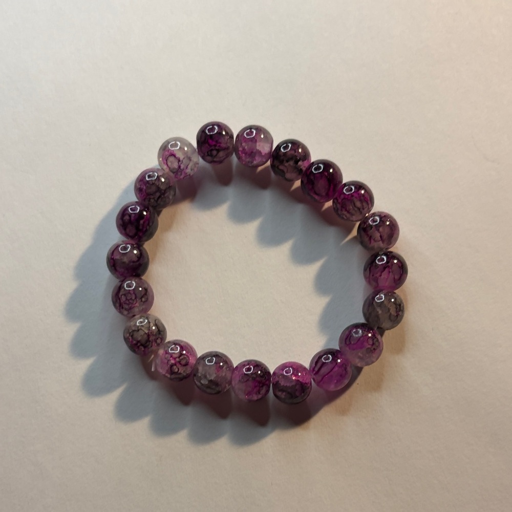Purple Beaded Bracelet